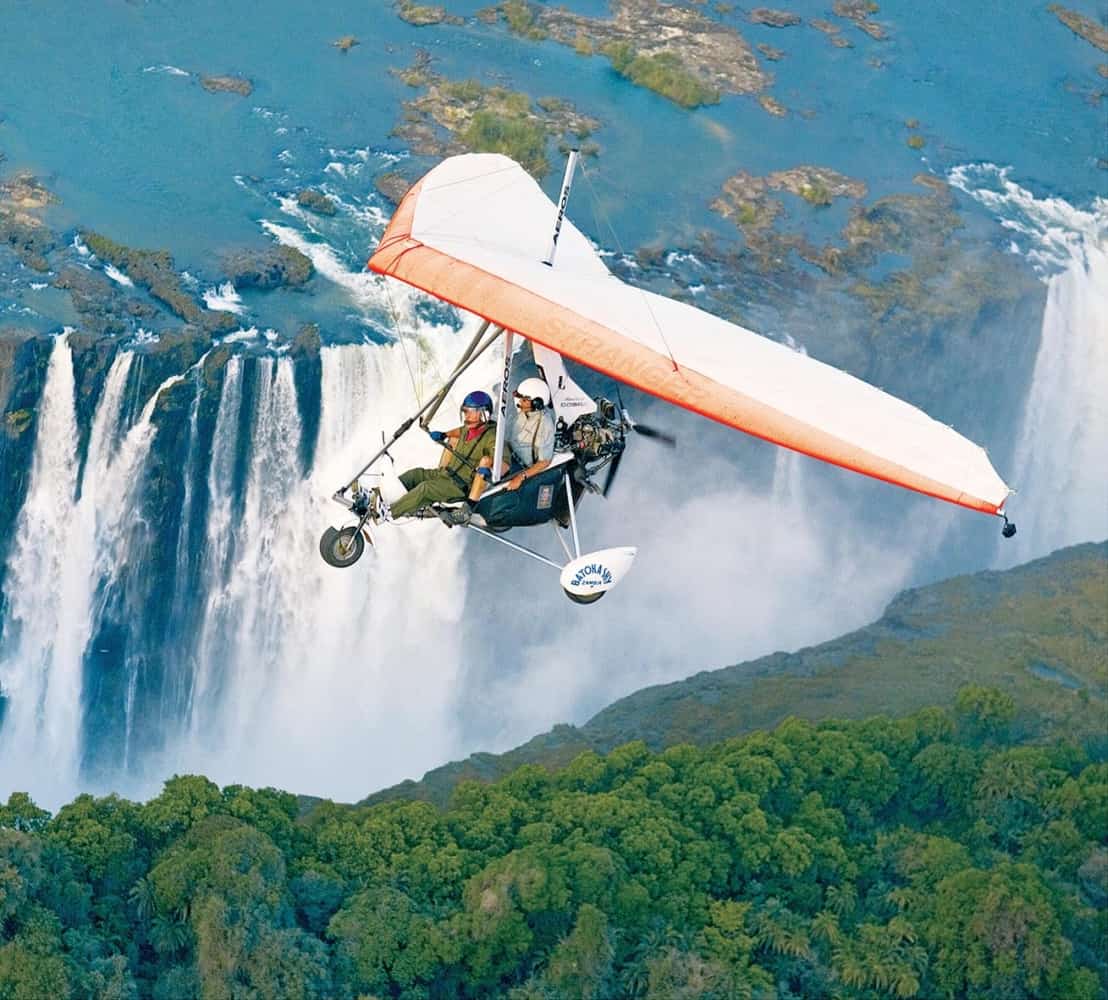 Microlight Flight over the Falls